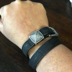 Lia Sophia Leather Wrap Bracelet